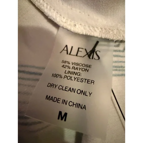 Alexis NWT Biasca Midi Dress Size Medium Geometric Print Sleeveless‎ Summer Chic